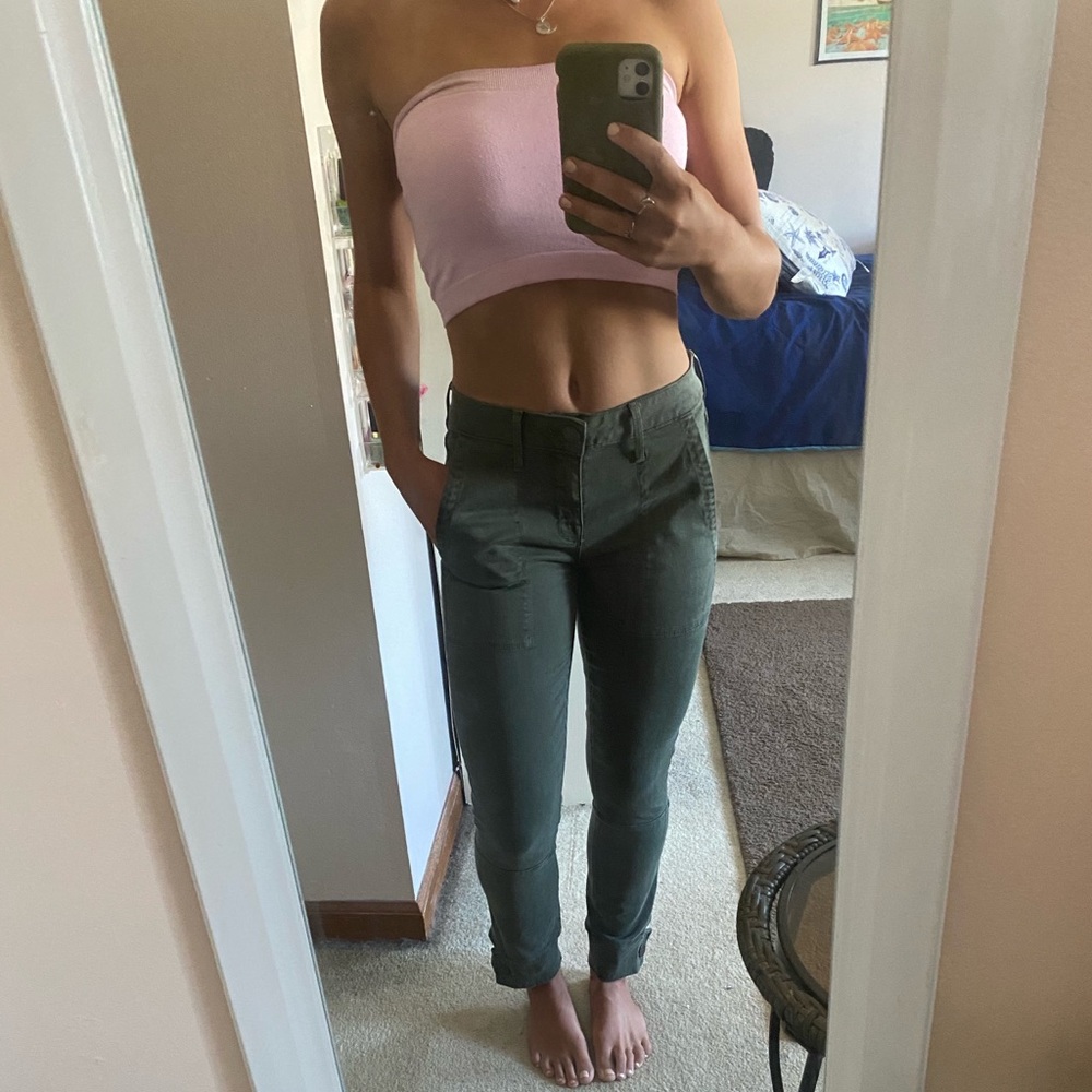 PARKER SMITH High-Waisted army green Jeans